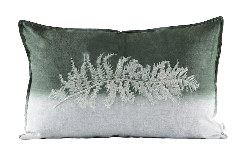 Fern 3 Alsophila Cushion, Embroidered